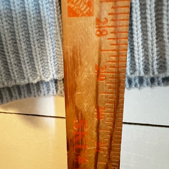 NWT MERSEA LIBSON TRAVELER OS sky blue Mock knit soft cozy acrylic coastal boho - Picture 12 of 14